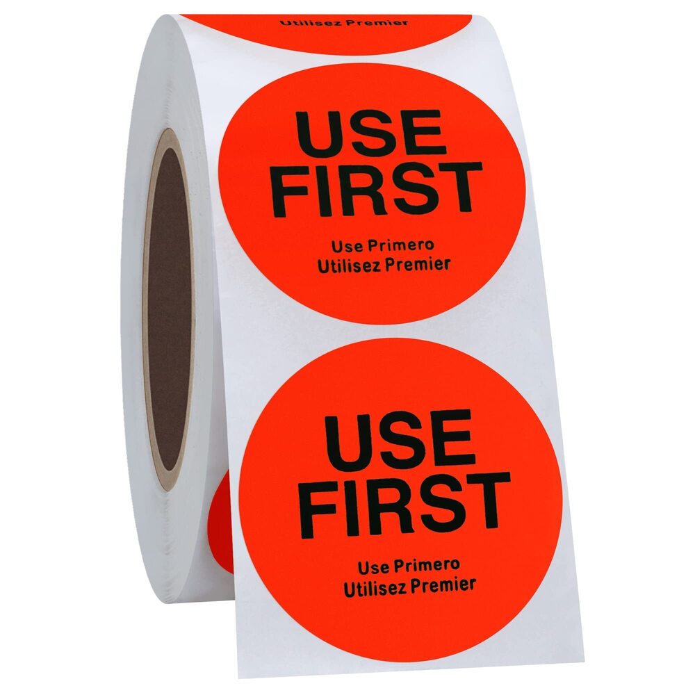 9003 500 Pcs 1.5" Use First Stickers Small Stickers Circle Label Dot Labels